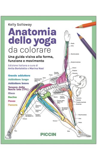 Anatomia dello yoga da colorare